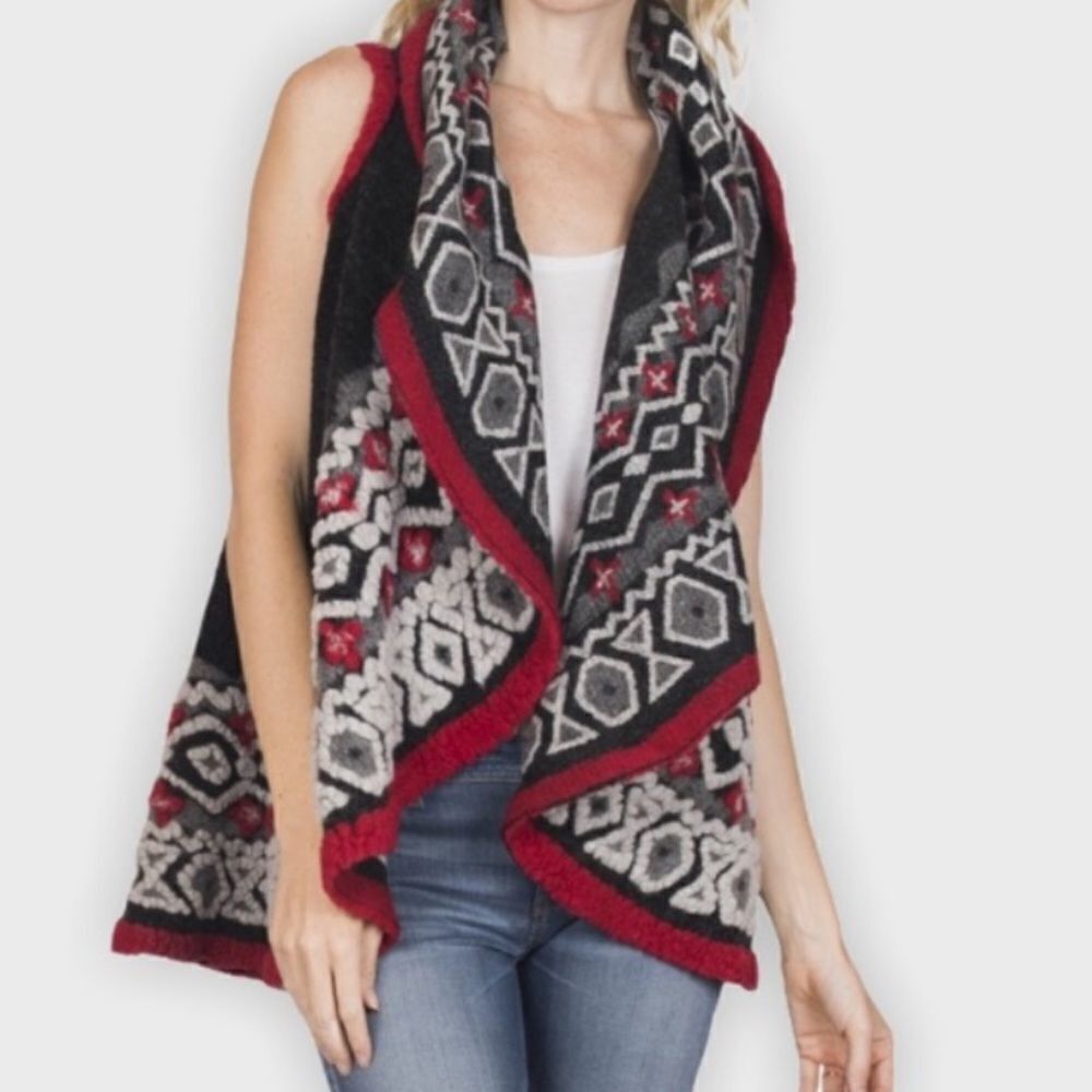 MONTANACO the Montana clothing‎ company, wool blend sleeveless sweater C32